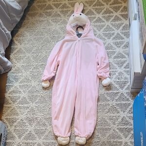2 for $50 -Halloween Costume Medium 3-4T Girls Pink Velour Bunny 1-Piece Costume
